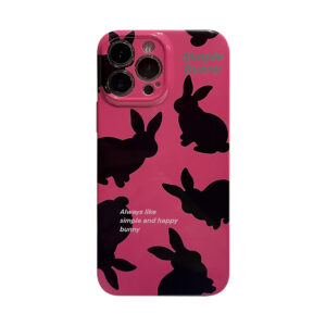 Apple iPhone 15 Serie Mode Plastik iPhone 15 Pro Max Kaninchen Handyhülle